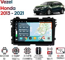 Штатная магнитола Honda Vezel 2013 - 2021 Wide Media KS9141QR-3/32