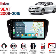 Штатная магнитола SEAT Ibiza 2008 - 2015 Wide Media KS9308QR-3/32