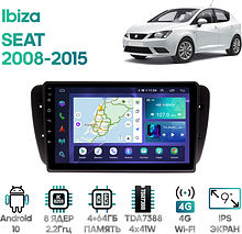 Штатная магнитола SEAT Ibiza 2008 - 2015 Wide Media LC9308QU-4/64