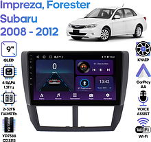 Штатная магнитола Subaru Impreza 2008 - 2012, Forester 2008 - 2012 Wide Media LC9080ON-2/32T