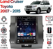 Штатная магнитола Toyota Land Cruiser 2007 - 2015 Wide Media KS5040QR-3/32 (левый руль) тип 1
